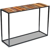 Konsolinis staliukas, perdirbtos medienos masyvas, 110x35x76 cm kaina