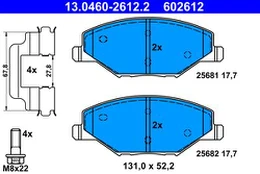 ATE 13.0460-2612.2 Brake pad set