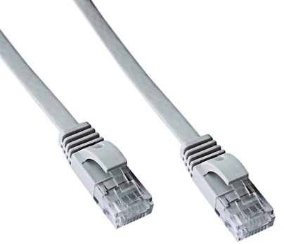 DATACOM Patch cord UTP CAT6 3m pilkas FLAT flat