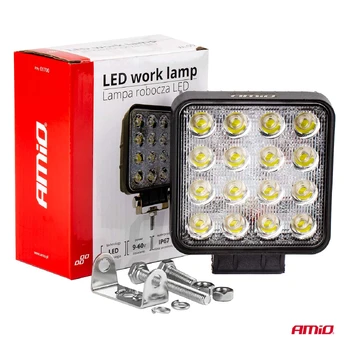 Darbo lempa halogeninis led prožektorius awl05 16 led amio-01700