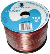 Cabletech Laidas kolonėlėms 2x1.0mm² skaidrus CCA kaina