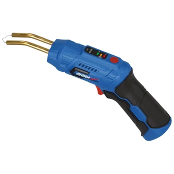 Plastiko suvirinimo aparatas 4V akumuliatorinis, USB, 550°C, 200 sąvaržu