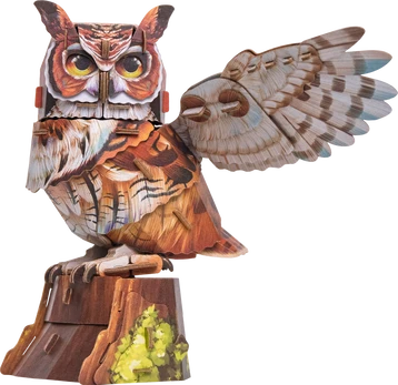 MAKEBUG 3D popierinė delionė Great Horned Owl, MB-D-0059