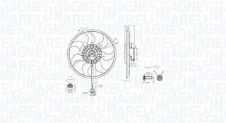 Ventiliatorius, radiatoriaus MAGNETI MARELLI 069422889010
