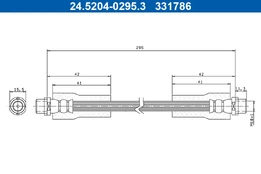 Stabdžių žarnelė ATE 24.5204-0295.3 kaina