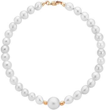 Auksinė apyrankė su perlais Brasco 59165