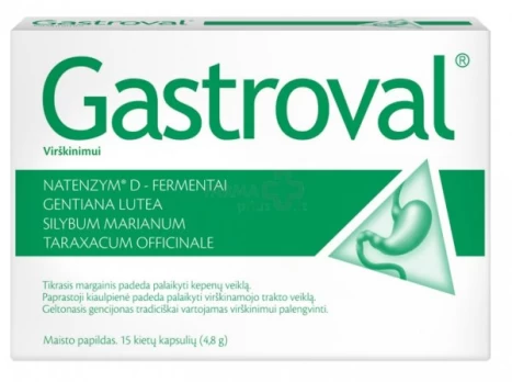 Maisto papildas GASTROVAL N15