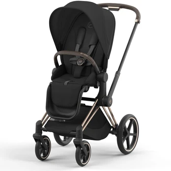 Vežimėlis Cybex Priam V5 Sepia Black/Frame Rose Gold