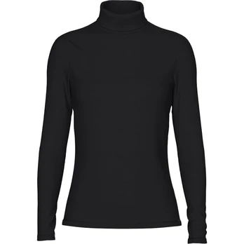 Palaidinės moterims, Juoda, PCSIRENE LS ROLLNECK
