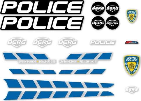 Berg Buzzy - Sticker set Police