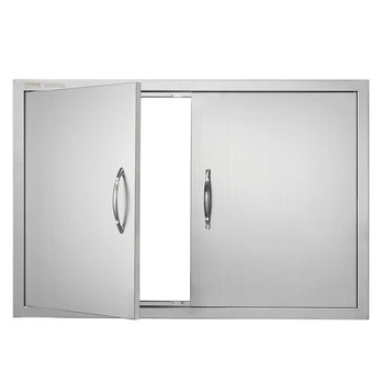 lauko virtuvės dvigubos durys, 915x610 mm