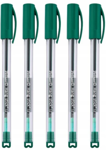 Pelikan Hang Stick rašiklis, 5 vnt., žalias