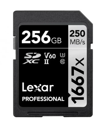 LEXAR PROFESSIONAL SDHC / SDXC 1667X UHS-II 256GB