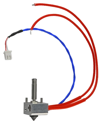 Flashforge Creator 3 Pro kairiojo hot end komplektas - grūdintas plienas - 0.4mm