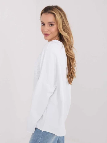 Palaidinė moteriška oversize balta