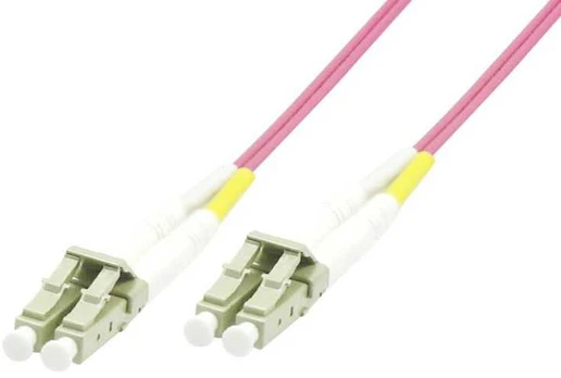 MicroConnect FIB440450P optinis kabelis 50m LC ST OM4 rožinis