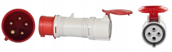 Adapteris 16a 5 į 4 polių Ip44