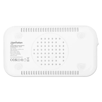MANHATTAN 10-Port USB-Power Delivery-Įkrovimo stotelė 200W