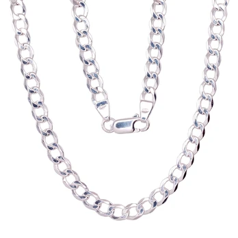 Sidabrinė grandinėlė Curb 4.5 mm - 4.5 mm. - 55 - 11.8 g.