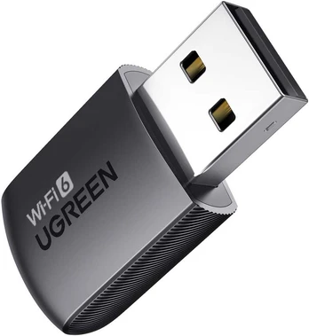 Ugreen Wi-Fi USB-A adapteris 2.4GHz 287Mbit/s + 5GHz 600Mbit/s, juodas