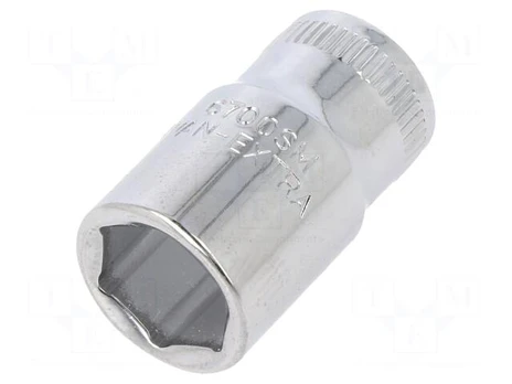 Socket | 6-angles,socket spanner | HEX 13mm | 1/4" | tool steel