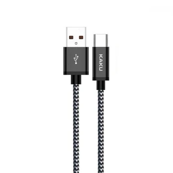 iKaku KSC-107 Soft wired Type-C charging and data cable 1m Black