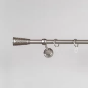Metalinis karnizas SEVILLA, sidabro sp., viengubas, Ø 16 mm, 2 m kaina