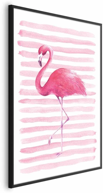 Artgeist Plakatas - Flamingo and Stripes