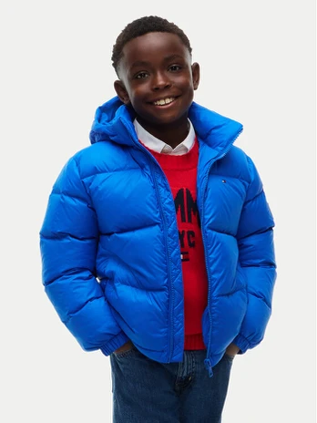 Tommy Hilfiger Pūkinė striukė Essential KB0KB10091 Mėlyna Regular Fit