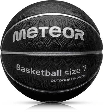 METEOR TRAINING BALL CELLULAR #7 juoda/sidabrinė