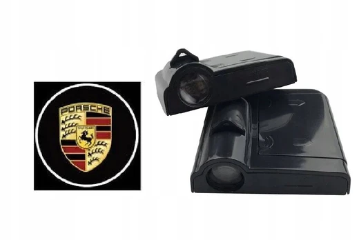 Led logo projektorius 3d belaidis porsche 2vnt