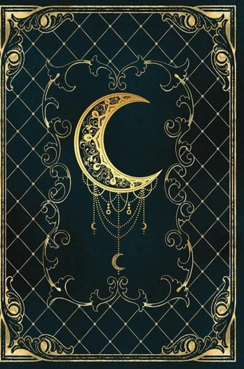 Magic moon grimoire: Lined Notebook - 120 pages - Vintage Book, Magic moon grimoire: Lined Notebook - 120 pages - Vintage Book