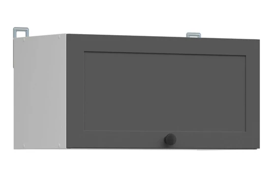 Pakabinama virtuvės spintelė Junona Line, pilka/balta