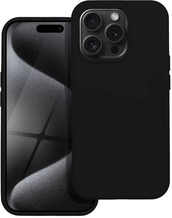 Dėklas Oem SILICONE Case for IPHONE 15 PRO juodas