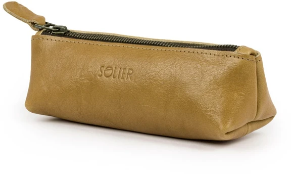 Kelioninis Solier Accessories Leather pencil case Solier SA51 juodas