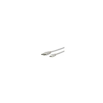 Kabelis USB MicroConnect USB-A - microUSB 3 m Balta (USBABMICRO3G)