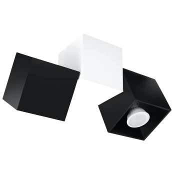 Plafonas OPTIK NERO 3 : Spalva - Juoda/Balta