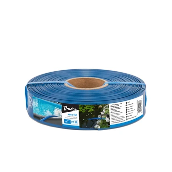 Bradas Flat hose AQUA - FLAT PE / EVA in set with hose clamp W.P.1 - 2"- 20m