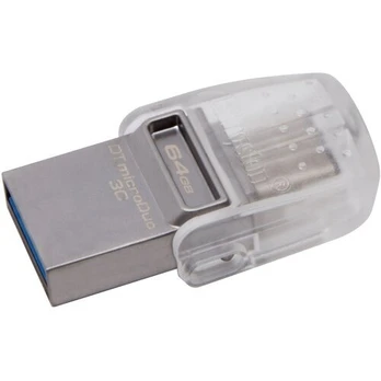USB laikmena Kingston Data Traveler 64GB, Mikro/USB 3.0