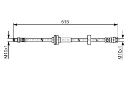 BOSCH 1 987 481 482 Brake hose kaina