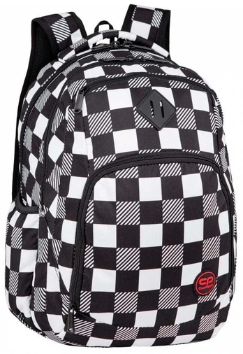 Kuprinė CoolPack Checkers, balta/juoda