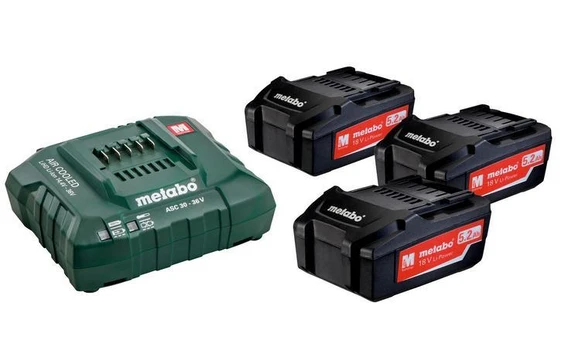 Metabo 685048000 Basic-Set 3 x 5,2 Ah