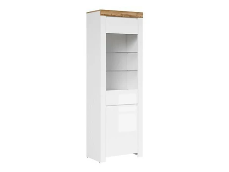 Vitrina Holten 1D1W, balta/ruda