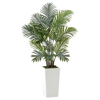 Dirbtinės arekos palmės su vazonu, 121 cm