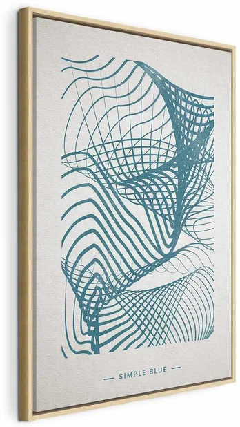 Artgeist Paveikslas - Simple Mėlyna (1 Part) Vertical