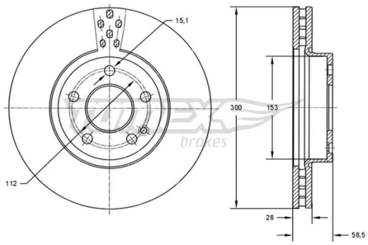 Stabdžių diskas TOMEX Brakes TX 72-31