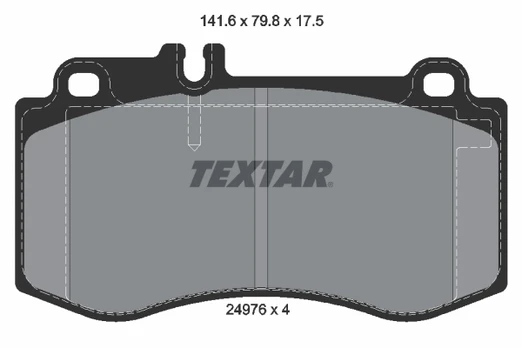 TEXTAR 2497601 Brake pad set