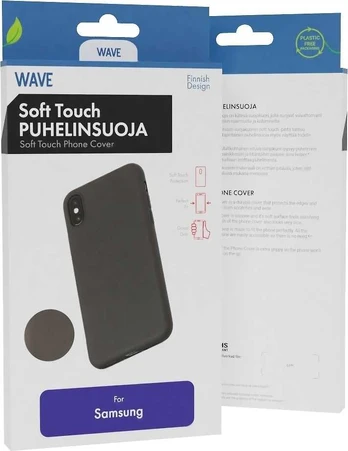 Dėklas Wave Soft Touch Silikonisuoja, Samsung Galaxy A05s, Musta