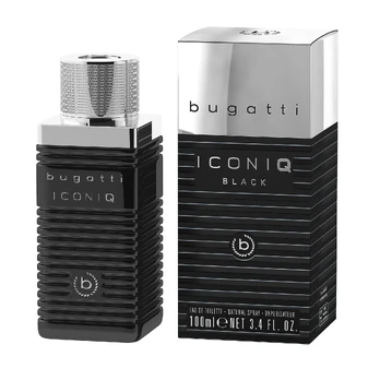 BUGATTI ICONIQ BLACK parfumuotas vyrų vanduo, 100 ml
