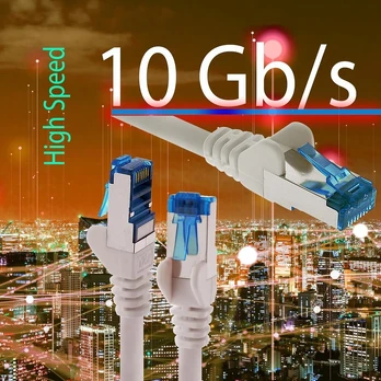 Cat6a tinklo kabelis S-ftp 2m raudonas